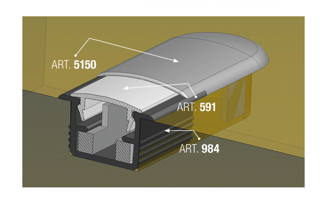 Art. 5150 – End cap for led light support