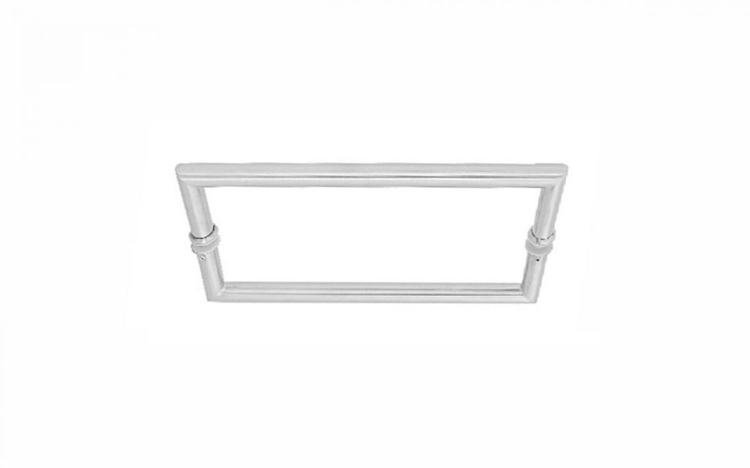 Art. DH-2 – Pair of handles in round section for glass doors