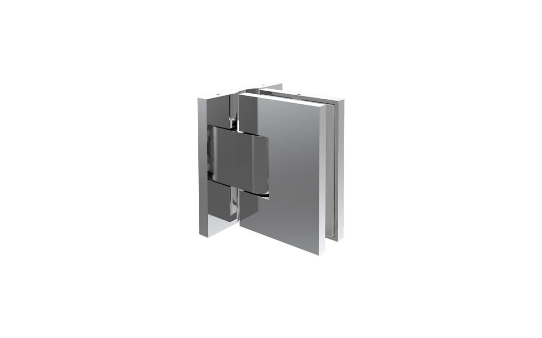 Art. CQR1 – Adjustable snap hinge glass-wall with angular adjustement